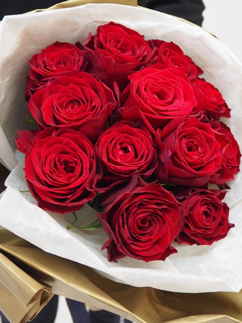 プロポーズに薔薇の花束を 12本 浜松の花屋 通販 ブーケナチュール